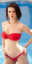 Ana Karoline Red Bikini