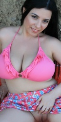 Eshe Pink Bikini for Big Tits Glamour