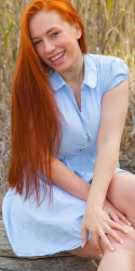 Titania Vibrant Redhead In Nature for Cosmid