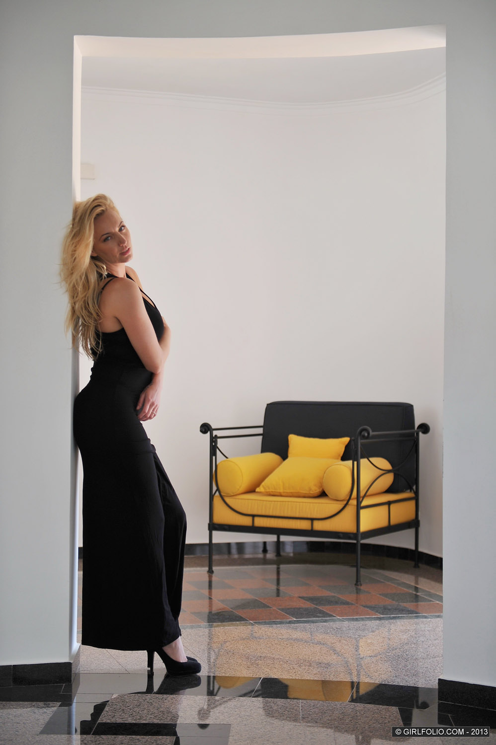 Hayley Marie Black Dress Curves for Girlfolio