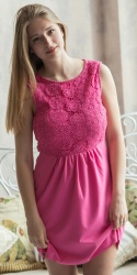 Sheela A Asane Pink Dress for Met Art