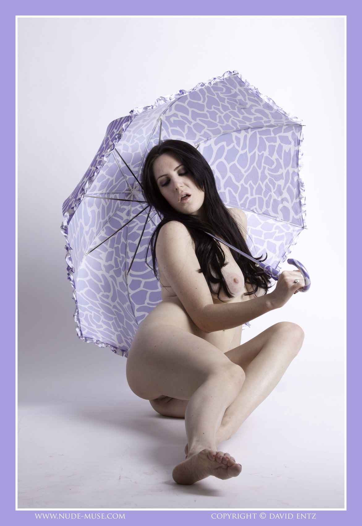 Samantha Bentley Purple Umbrella for Nude Muse