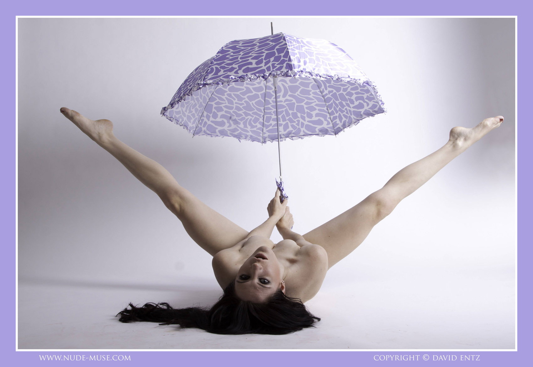 Samantha Bentley Purple Umbrella for Nude Muse