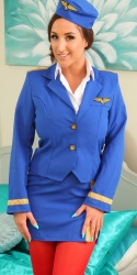 Stacey Poole Sexy Stewardess for Only Tease