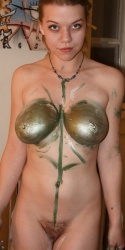 Hilary Craig Nude Body Painting for Zishy